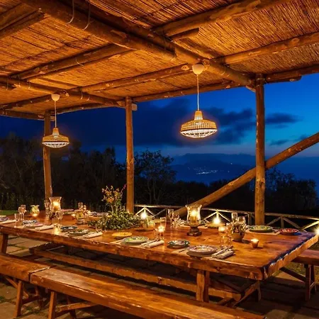 Villa Aprea With Heated Pool, Capri Views And Services Massa Lubrense