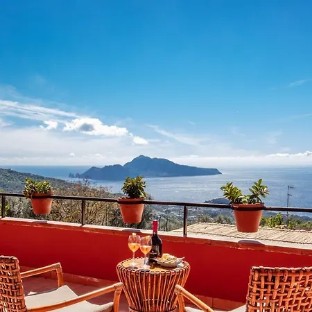Aprea With Heated Pool, Capri Views And Services Villa Massa Lubrense